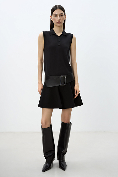 Трикотажная юбка мини