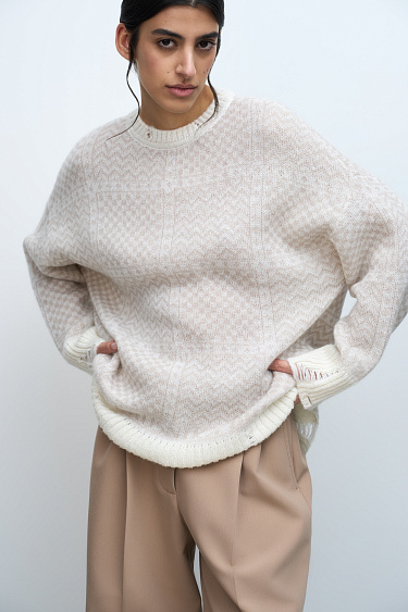 Джемпер с жаккардовым узором