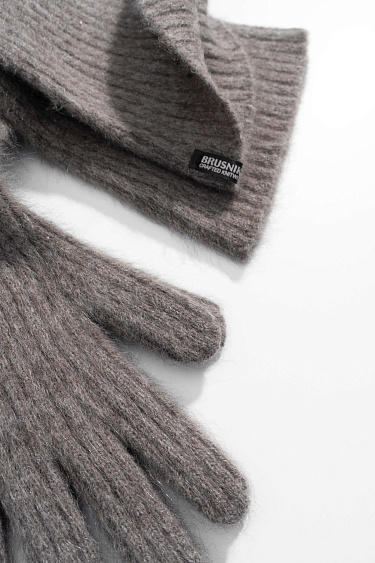 Длинные перчатки из шерсти яка