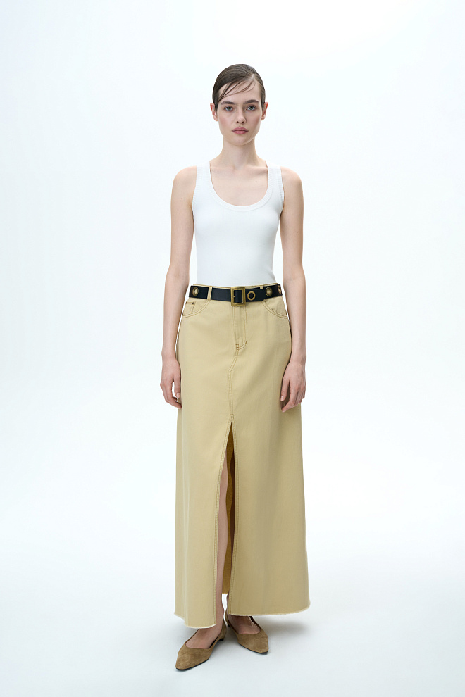 Джинсовая юбка из 100% хлопка