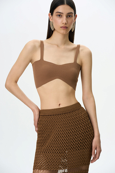 Кроп-топ из вискозы