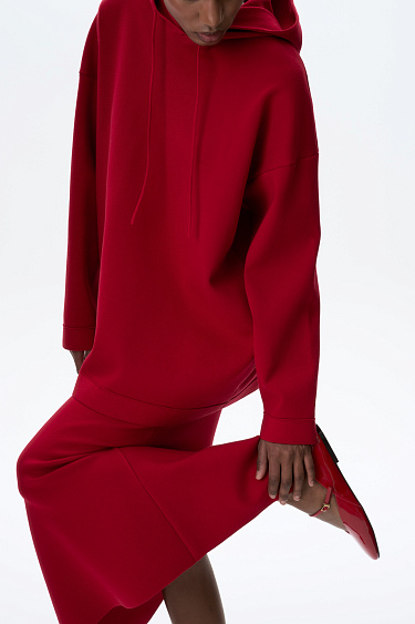 Худи с капюшоном из вискозы 