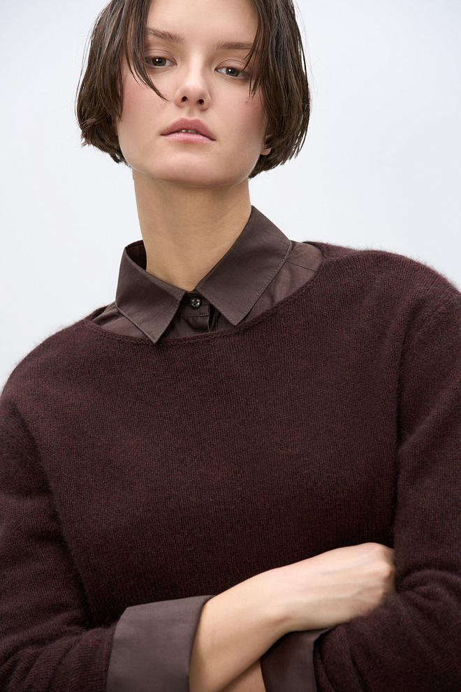 Лонгслив из пуха лисы