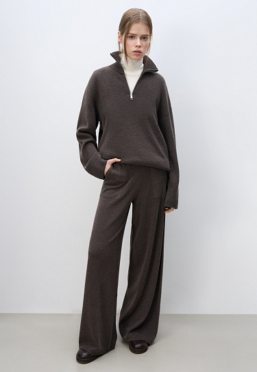 Трикотажные брюки на кулиске