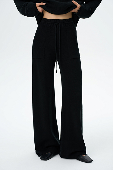 Брюки из хлопка на кулиске