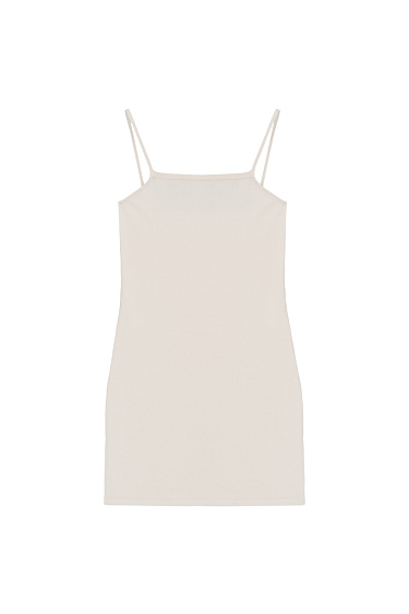 Трикотажное платье-комбинация