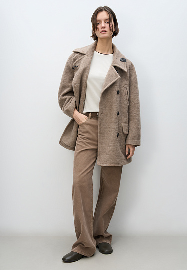 Двубортное пальто 