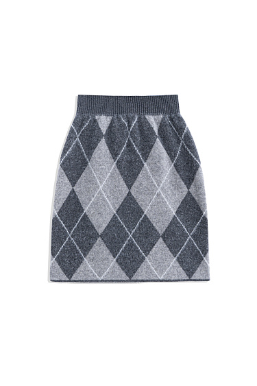 Юбка мини с узором аргайл